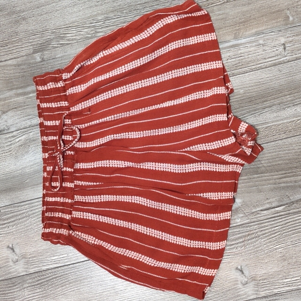 5/$25 Garage Orange Boho Striped Shorts XS